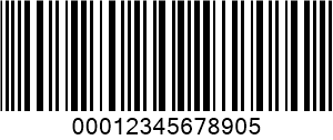 ITF (Interleaved 2 dari 5) barcode example
